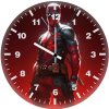 deadpool red and reckless am wall clock