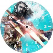 aquaman hero 8t wall clock
