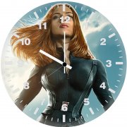 natasha romanoff black widow art r4 wall clock
