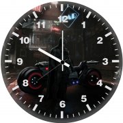 batman in cyber world 5o wall clock