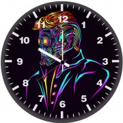 star lord legendary outlaw in the stars cw wall clock