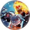 ghost rider illustration tb wall clock