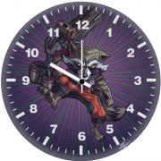 rocket raccoon cinematic 7p wall clock