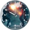 captain america vs iron man artwork pic wall clock