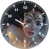 wonder woman innoncent eyes kc wall clock