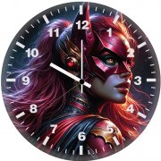 bat woman and new outfit 9q wall clock