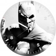 batman monochrome art ao wall clock