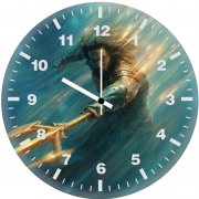aquaman emblem of hope 3m wall clock