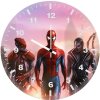 spiderman and his team yo wall clock