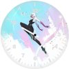 vibrant portrait of spider gwen stacy hn wall clock