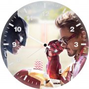 dark knight and armored avenger mt wall clock