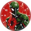 spider man with a bold red logo ll wall clock