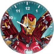 iron man suit art 0e wall clock