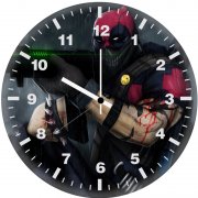 deadpool with big gun ak wall clock