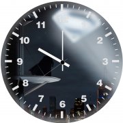 batman looking up superman logo ll wall clock