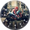 spiderman in action qd wall clock