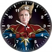 captain marvel artwork zk wall clock
