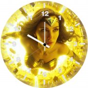 wonder woman embrace the strength wn wall clock