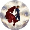 supergirl blue cape rising ki wall clock