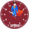 superman illustration en wall clock