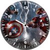 captain america vs iron man comic 8q wall clock