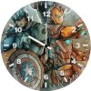 captain america and iron man fan made 46 wall clock