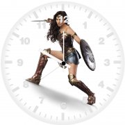 wonder woman gal gadot sd wall clock