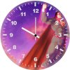 superman flying above n1 wall clock
