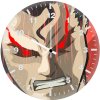 superman red eyes at wall clock