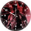 crimson crusader batman in red jw wall clock