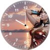 wonder woman seaside op wall clock
