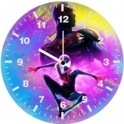 miles morales and spider man 2099 ey wall clock