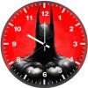 batman dark red bb wall clock