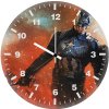 captain america with hammer running si wall clock
