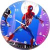 spiderman fighting bad guys ai wall clock