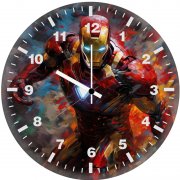 iron man saga 8l wall clock