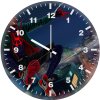 miles morales in new york ow wall clock