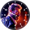 logan paint artwork 8k wall clock