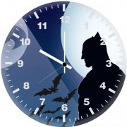 batman night bat logo n6 wall clock