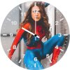looking over city spidergirl cosplay no mask 49 wall clock