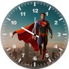 superman touching the clouds p2 wall clock