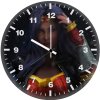 wonder woman digital artwork pm wall clock