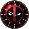 deadpool emblem of justice me wall clock