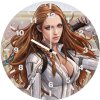 black widow fantasy art dc wall clock