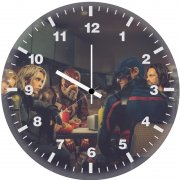 thunderbolts dining table om wall clock