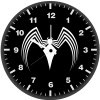venom logo dark af wall clock