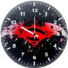 batman superman logo art 97 wall clock