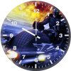 batman with batcycle 25 wall clock