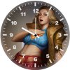supergirl in shock j6 wall clock
