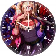 artwork harley quinn 97 wall clock